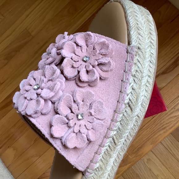 Carlos Santana Chandler Suede Slide Sandals Pink Blush SZ 9.5 - Picture 8 of 13